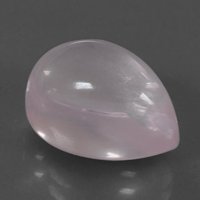Cuarzo rosa rosa natural de 7,04 ct, en forma de pera, transparente