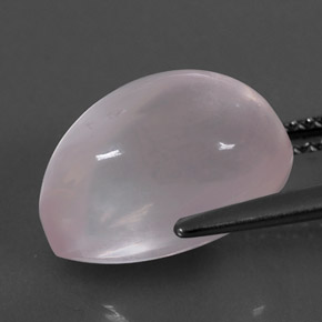 Cuarzo rosa rosa natural de 7,04 ct, en forma de pera, transparente