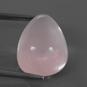 Cuarzo rosa rosa natural de 11,54 ct, en forma de pera, transparente