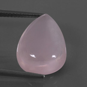 Cuarzo rosa rosa natural de 8,11 ct, en forma de pera, transparente