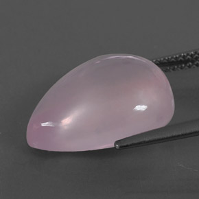 Cuarzo rosa rosa natural de 8,11 ct, en forma de pera, transparente