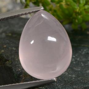 Cuarzo rosa rosa natural de 13,35 ct, en forma de pera, translúcido