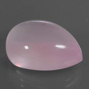 Cuarzo rosa rosa natural de 14,63 ct, en forma de pera, transparente