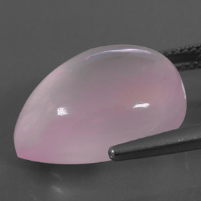 Cuarzo rosa rosa natural de 14,63 ct, en forma de pera, transparente