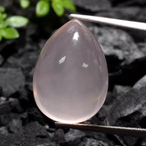 Cuarzo rosa rosa natural de 19,92 ct, transparente, transparente / translúcido