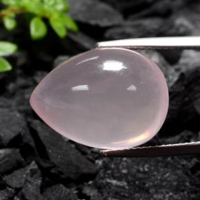 Cuarzo rosa rosa natural de 19,92 ct, transparente, transparente / translúcido