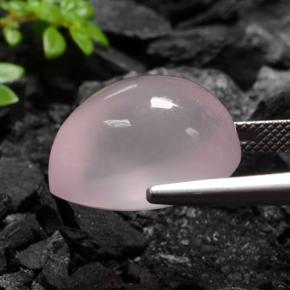 Cuarzo rosa rosa natural de 19,92 ct, transparente, transparente / translúcido