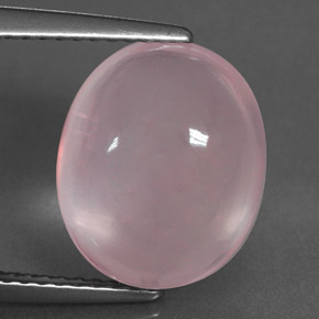 Cuarzo rosa rosa natural de 6,10 ct, corte óvalo, transparente