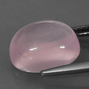 Cuarzo rosa rosa natural de 6,10 ct, corte óvalo, transparente
