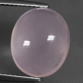 Cuarzo rosa rosa natural de 5,71 ct, corte óvalo, transparente