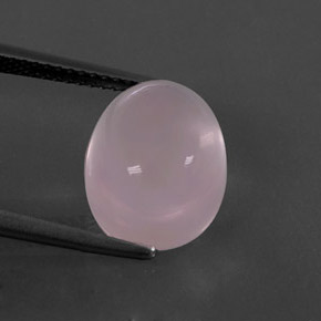 Cuarzo rosa rosa natural de 7,42 ct, corte óvalo, transparente