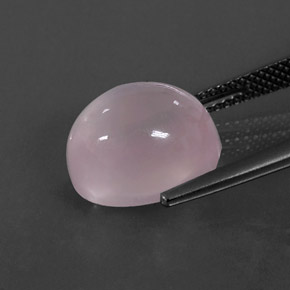 Cuarzo rosa rosa natural de 7,42 ct, corte óvalo, transparente