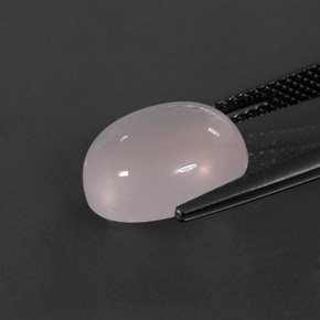 Cuarzo rosa rosa natural de 5,50 ct, corte óvalo, transparente