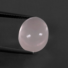 Cuarzo rosa rosa natural de 6,70 ct, corte óvalo, transparente