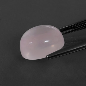 Cuarzo rosa rosa natural de 6,70 ct, corte óvalo, transparente