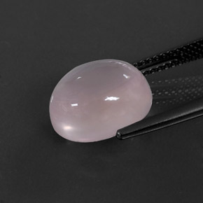 Cuarzo rosa rosa natural de 5,82 ct, corte óvalo, transparente