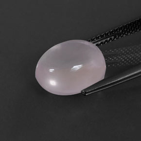 Cuarzo rosa rosa natural de 5,59 ct, corte óvalo, transparente
