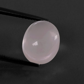Cuarzo rosa rosa natural de 5,98 ct, corte óvalo, transparente