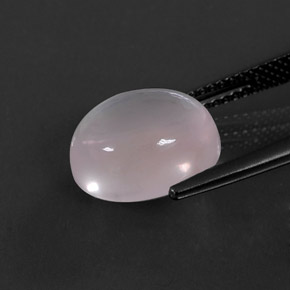 Cuarzo rosa rosa natural de 5,98 ct, corte óvalo, transparente