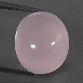 Cuarzo rosa rosa natural de 10,34 ct, transparente, transparente / translúcido