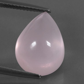 Cuarzo rosa rosa natural de 10,98 ct, transparente, transparente / translúcido