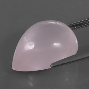 Cuarzo rosa rosa natural de 10,98 ct, transparente, transparente / translúcido