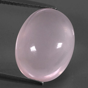 Cuarzo rosa rosa natural de 9,31 ct, corte óvalo, transparente