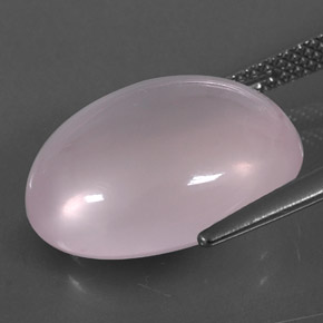 Cuarzo rosa rosa natural de 9,31 ct, corte óvalo, transparente