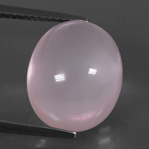 Cuarzo rosa rosa natural de 10,34 ct, corte óvalo, transparente