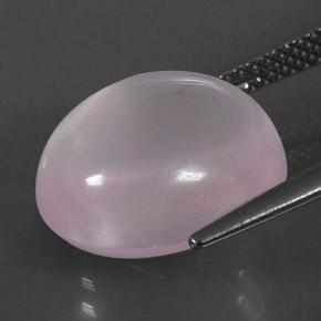 Cuarzo rosa rosa natural de 10,34 ct, corte óvalo, transparente