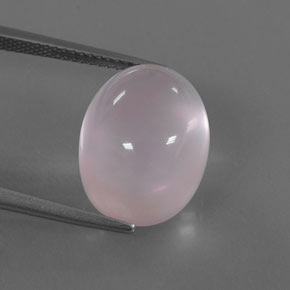 Cuarzo rosa rosa natural de 13,97 ct, corte óvalo, transparente