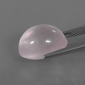 Cuarzo rosa rosa natural de 13,97 ct, corte óvalo, transparente