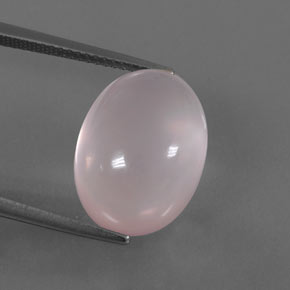 Cuarzo rosa rosa natural de 13,46 ct, corte óvalo, transparente