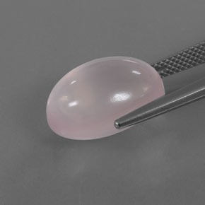 Cuarzo rosa rosa natural de 13,46 ct, corte óvalo, transparente