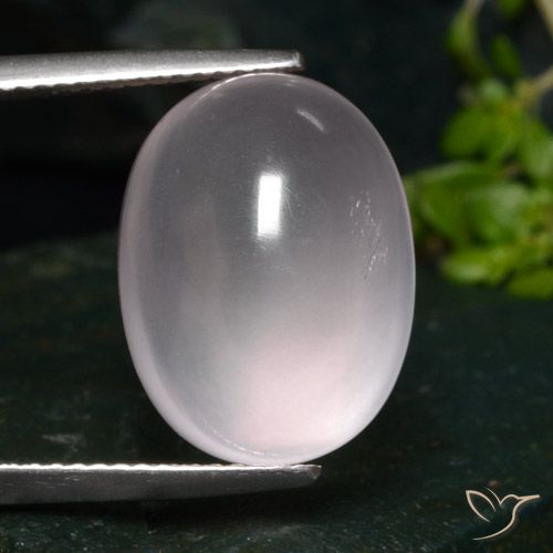 Cuarzo rosa rosa natural de 14,77 ct, corte óvalo, translúcido