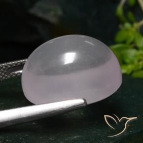 Cuarzo rosa rosa natural de 14,77 ct, corte óvalo, translúcido