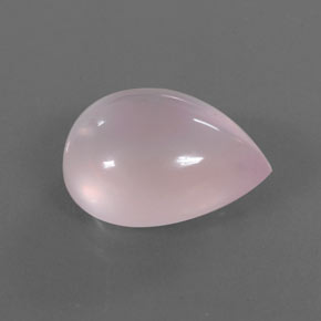 Cuarzo rosa rosa natural de 17,53 ct, en forma de pera, transparente