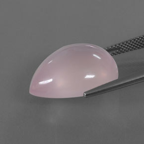 Cuarzo rosa rosa natural de 17,53 ct, en forma de pera, transparente