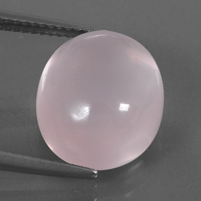 Cuarzo rosa rosa natural de 10,40 ct, corte óvalo, transparente