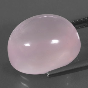 Cuarzo rosa rosa natural de 11,75 ct, corte óvalo, transparente