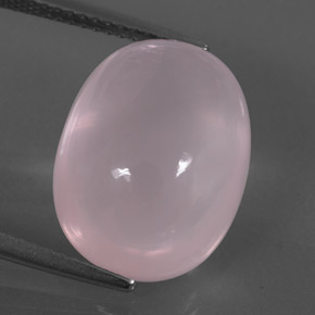 Cuarzo rosa rosa natural de 12,07 ct, corte óvalo, transparente