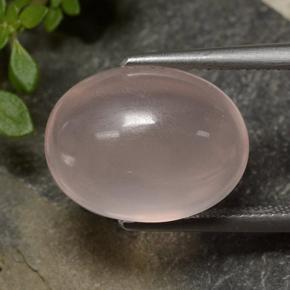 Cuarzo rosa rosa natural de 13,32 ct, corte óvalo, transparente