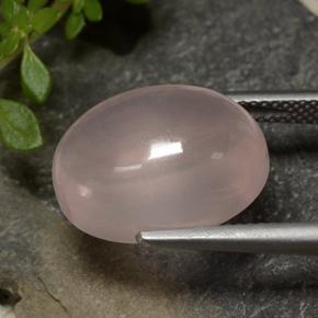 Cuarzo rosa rosa natural de 13,32 ct, corte óvalo, transparente