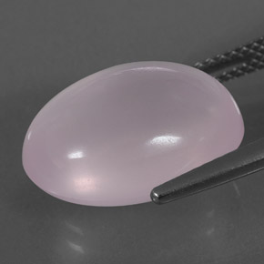 Cuarzo rosa rosa natural de 11,02 ct, corte óvalo, transparente