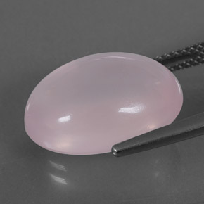 Cuarzo rosa rosa natural de 11,36 ct, corte óvalo, transparente