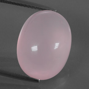Cuarzo rosa rosa natural de 13,08 ct, corte óvalo, transparente