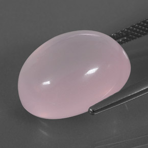 Cuarzo rosa rosa natural de 13,08 ct, corte óvalo, transparente