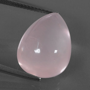 Cuarzo rosa rosa natural de 11,22 ct, en forma de pera, transparente