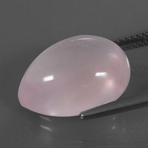 Cuarzo rosa rosa natural de 11,22 ct, en forma de pera, transparente