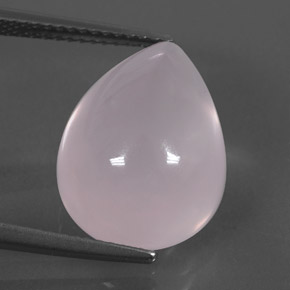 Cuarzo Rosa Rosa natural de 11.14 ct, En forma de pera, Transparente